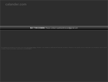 Tablet Screenshot of calander.com